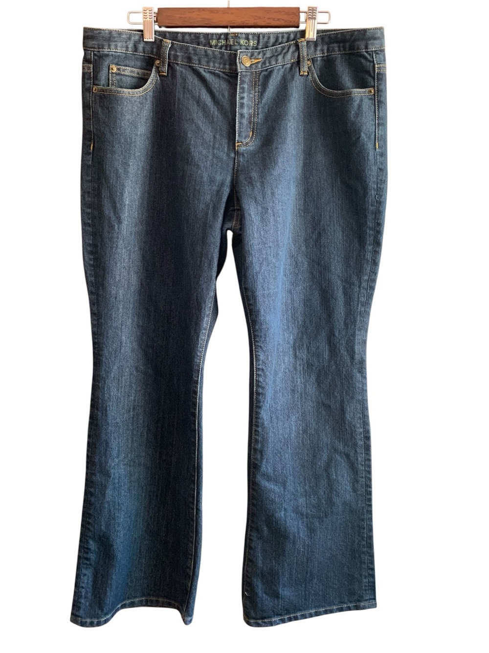 Michael Kors Women's Dark Blue Flare Jeans